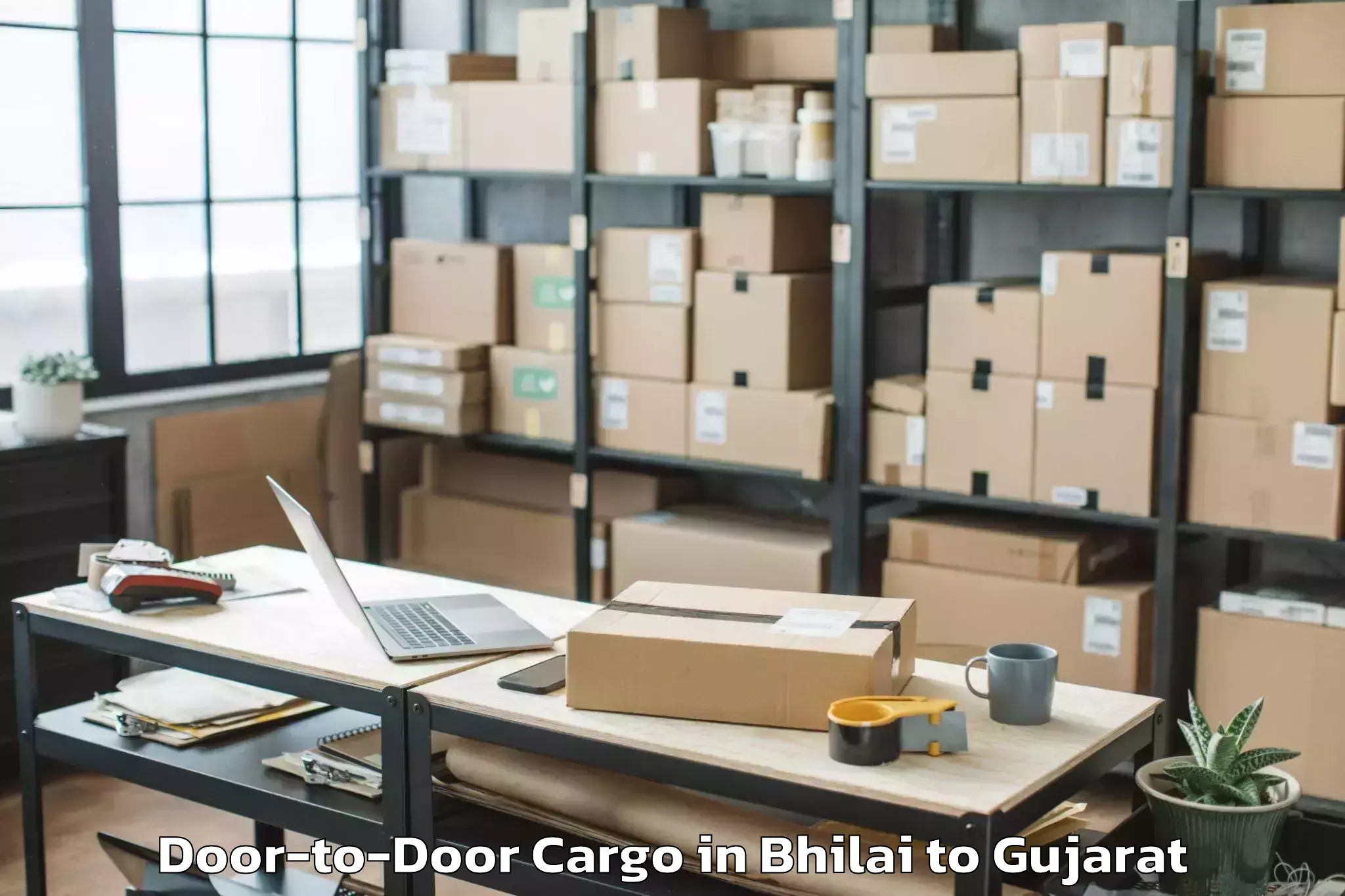 Professional Bhilai to Gandevi Door To Door Cargo